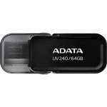A-DATA Flash Drive 64Gb UV240, USB 2.0, Черный AUV240-64G-RBK