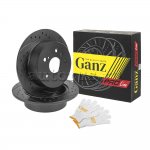 Диск тормозной задний перфорированный PRO-LINE с покрытием (комплект 2 шт) TOYOTA CAMRY 06-> GANZ GIJ06021S