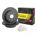 Диск тормозной задний перфорированный PRO-LINE с покрытием комплект CHEVROLET EPICA 2006-> /D=276MM GANZ GIJ06053S