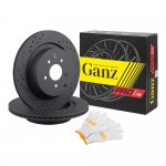 Диск тормозной задний перфорированный PRO-LINE с покрытием комплект INFINITI FX GANZ GIJ06104S