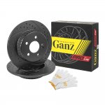 Диск тормозной задний перфорированный PRO-LINE с покрытием комплект MB C-205 13-> GANZ GIJ06249S