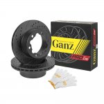 Диск тормозной задний перфорированный PRO-LINE с покрытием комплект MB SPRINTER/VW CRAFTER 30-50 06-> /VENT D=303MM GANZ GIJ06202S