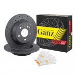 Диск тормозной задний перфорированный PRO-LINE с покрытием комплект MB V-CLASS (W447) 14-> GANZ GIJ06248S