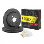 Диск тормозной задний перфорированный PRO-LINE с покрытием комплект MB W164 GANZ GIJ06090S
