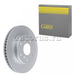 Диск тормозной задний с покрытием HAVAL H9 4WD 2.0л 245 л.с. 2017-2023год GANZ GIJ10315