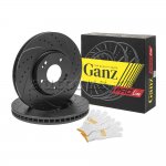 Диск тормозной передний перфорированный PRO-LINE с покрытием (комплект 2 шт) HYUNDAI I40/IX35/SONATA/TUCSON KIA OPTIMA/SPORTAGE GANZ GIJ10006S