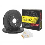 Диск тормозной передний перфорированный PRO-LINE с покрытием R-14 (2шт) для ВАЗ 2110,2112,1118,2170,2190 GANZ GIJ10117S