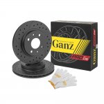 Диск тормозной передний перфорированный PRO-LINE с покрытием R13 (комплект 2шт) для ВАЗ 2110/1118/2170/2190 GANZ GIJ10120S