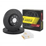 Диск тормозной передний перфорированный PRO-LINE с покрытием комплект RENAULT KOLEOS 08-/ NISSAN GANZ GIJ06166S