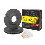 Диск тормозной передний перфорированный PRO-LINE с покрытием комплект SAFE,HOVER H5, SAILOR, WINGLE 3/5 D=280MM GANZ GIJ06197S