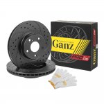 Диск тормозной передний перфорированный PRO-LINE с покрытием комплект SUBARU FORESTER III 2007-> /VENT D=277MM GANZ GIJ06101S