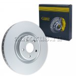 Диск тормозной передний с покрытием AUDI A6/S6(C7)/ A7 2010-> /VENT D=356MM GANZ GIJ06161