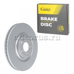 Диск тормозной передний с покрытием JAGUAR F-TYPE/S-TYPE/XF/XJ/XK GANZ GIJ10460