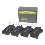 Колодки задние AUDI A4 1.8TFSi/2.0TDi/2.7TDi/3.0TDi/3.2FSi 11/07- GANZ GIJ07076