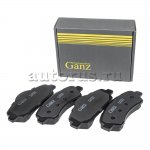 Колодки передние для PEUGEOT 301 1.2-1.6 12> / 308 II 1.2T-2.0D 13> GANZ GIJ09354