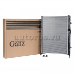 Радиатор основной PEUGEOT 206 1.1/1.4/1.6 09/98-> МКПП GANZ GIF07157