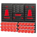 Настенный стеллаж для инструментов с крючками и органайзер для метизов 1200*900*25мм ARNEZI R7201350