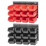 Настенный стеллаж-органайзер для хранения метизов (475х272х15), 24 лотка (160x102x75) ARNEZI R7201301