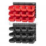 Настенный стеллаж-органайзер для хранения метизов (475х272х15), 24 лотков (12-160x102x75, 12-100x100х50) ARNEZI R7201300