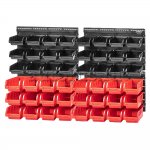 Настенный стеллаж-органайзер для хранения метизов (475х272х15), 48 лотков (24-100х100х50, 24-160х102х75) Arnezi R7201303