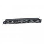 CABEUS PLHD-48-CAT.6-SH-DUAL IDC-1U ПАТЧ-ПАНЕЛЬ ВЫСОКОЙ ПЛОТНОСТИ 19″, 1U, 48 ПОРТОВ RJ-45, КАТЕГОРИЯ 6, ПОЛНОСТЬЮ ЭКРАНИРОВАННАЯ, DUAL IDC