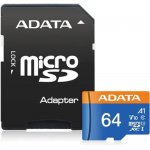 Micro SecureDigital 64Gb A-DATA AUSDX64GUICL10A1-RA1