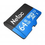 Micro SecureDigital 64GB Netac microSDXC Class10 NT02P500STN-064G-R P500 + adapter