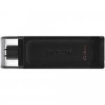 Kingston USB Drive 64GB DataTraveler 70 DT70/64GB USB Type C 3.2 черный