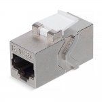 Rexant (02-0110) Адаптер проходной формата Keystone, Jack RJ-45(8P8C), FTP, CAT 6A PRO
