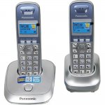 Panasonic KX-TG2512RUS (серебристый) {Доп трубка в комплекте,АОН, Caller ID,спикерфон на трубке,полифония}