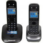 Panasonic KX-TG2512RU2 {Доп трубка в комплекте, АОН, Caller ID, спикерфон, полифония}