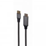 Кабель DisplayPort-HDMI Cablexpert, 4K, 1.8м, 20M/19M, черный, экран, пакет (CC-DP-HDMI-4K-6)