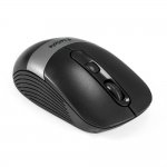 Exegate EX298895RUS Беспроводная мышь ExeGate Professional Standard FG-10 Grey (радиоканал 2,4 ГГц, USB, оптическая, 1200dpi, 4D, 4 кнопки и колесо прокрутки, черная, серая вставка, RTL)