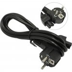 Exegate ES281006RUS Кабель питания ноутбуков ExeGate Special PC5-1,8S (Евровилка Schuko->С5) 3*0.5mm2, CCA, черный, 1.8м.