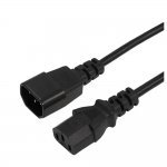 Rexant (11-1161) Шнур сетевой, разъем IEC 320 C13 - разъем IEC 320 C14, кабель 3x0,75 мм?, длина 1,5 метра (PE пакет)