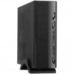 Exegate EX268693RUS Корпус MiniITX Exegate MI-208 Black, miniITX/mATX, , 2*USB, Audio