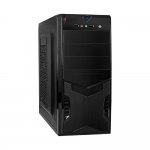 Exegate EX280385RUS Корпус Miditower Exegate CP-604 Black, ATX, <без БП>, 2*USB, Audio