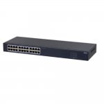 DAHUA DH-SF1024 24-портовый неуправляемый коммутатор, 24xRJ45 100Mb, коммутация 4.8 Гбит/с, MAC-таблица 8К, металл, установка настольная/в стойку