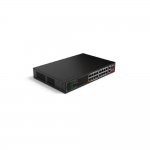 DAHUA DH-SF1018LP 18-портовый неуправляемый коммутатор с РоЕ, 16xRJ45 100Mb PoE, 2xRJ45 1Gb, суммарно 135Вт, коммутация 7.2 Гбит/с, MAC-таблица 8К, металл