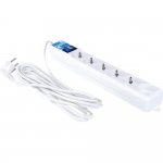 PowerCube PRO Фильтр-удлинитель (SPL(5+1)-16B-P-5М) 5.0 м, LC контур, 16А/3,5кВт, LC контур - подавление В/Ч помех