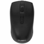 Беспроводная мышь Sven RX-220W чёрная (3+1кл. 800-1600DPI, блист)