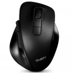 Беспроводная мышь RX-525SW чёрная (бесшумн. кл., 5+1кл. 600-1400DPI, Soft-touch, блист.)