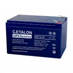 C.ETALON Аккумулятор CHR 12-12 (12 В 12 Ач,Нож F2 (Faston))