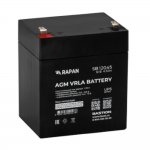 АКБ БАСТИОН RAPAN SB 12045 AGM 12V 4,5Ач I зар.1,35А, ножевые клеммы F1, гарантия 1 год (9162)