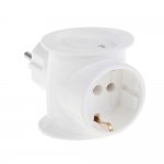 Perfeo сетевой разветвитель ″RU POWER″, PF_C3361 (3 гнезда, 16А, 1гн/з, 2гн/бз белый (3T1))