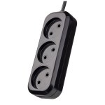 Perfeo Сетевой удлинитель без заземления ″RU POWER″, PF_B4066 (3,0м, 3 розетки, чёрный (Р16-012))