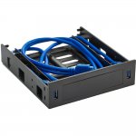 Exegate EX280445RUS Салазки (переходник) для установки HDD 2.5/3.5″ в отсек 5.25″ с 2*USB3.0 Exegate HD-2U3