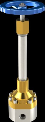 Клапан криогенный запорный проходной CADUCEUS