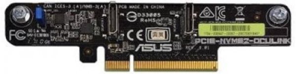 Адаптер HBA ASUS PCIE-NVME2-OCuLink, NVMe, 2-port (OCuLink), PCI-Ex8 (90SKC000-M2XAN0)