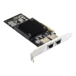 Сетевая карта ExeGate EXE-X550-T2, 2xRJ-45, 10 Гб/с, PCI-Ex8, Bulk (EX292507RUS)